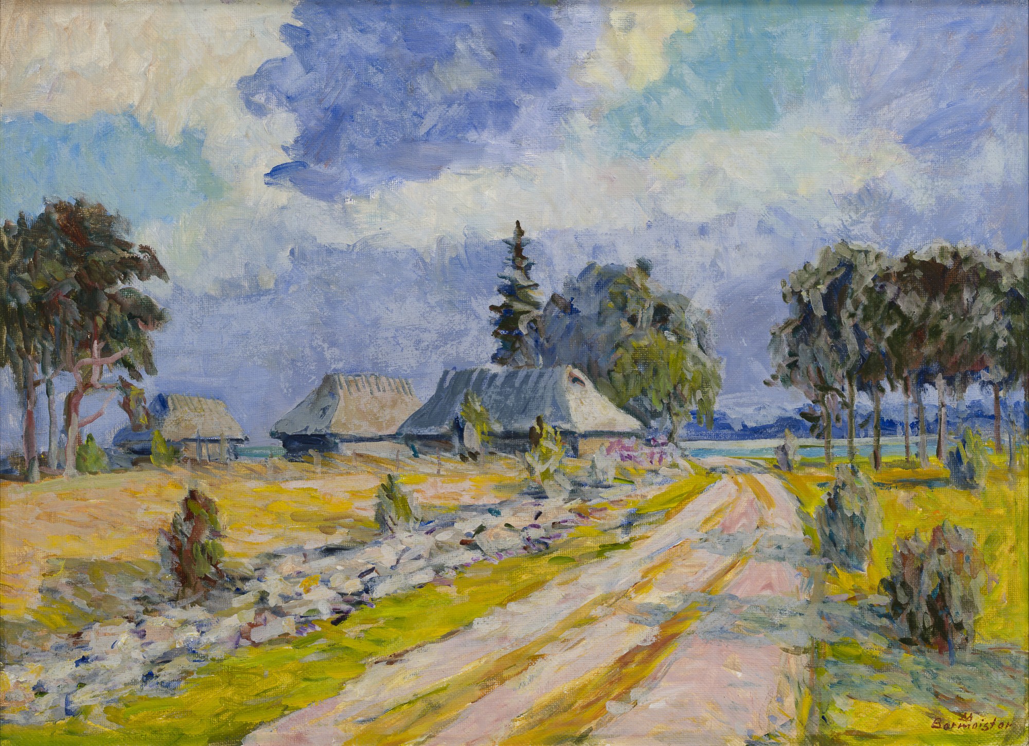 Landscape of Fishers' Village in Northern Estonia