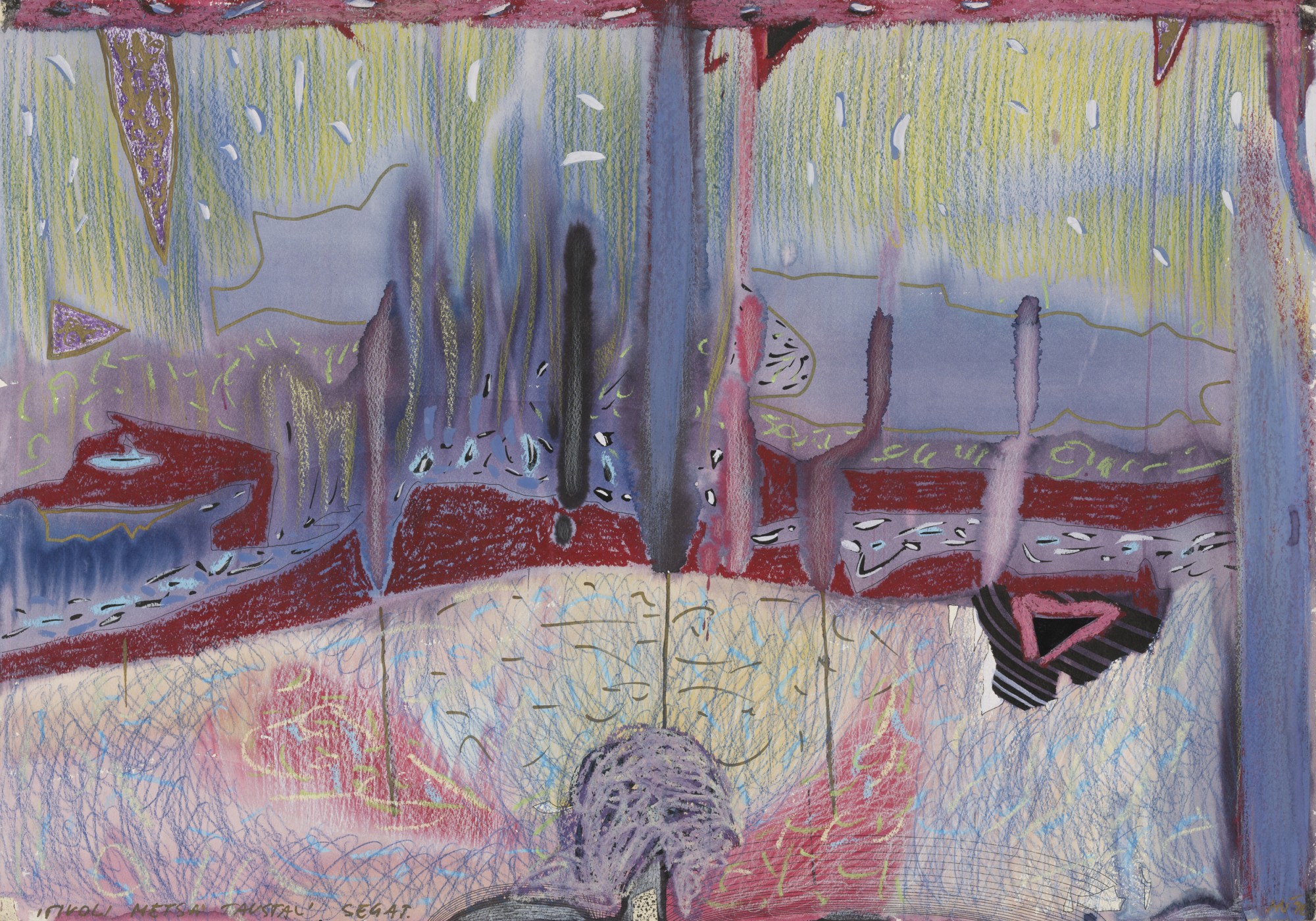 Tivoli metsa taustal