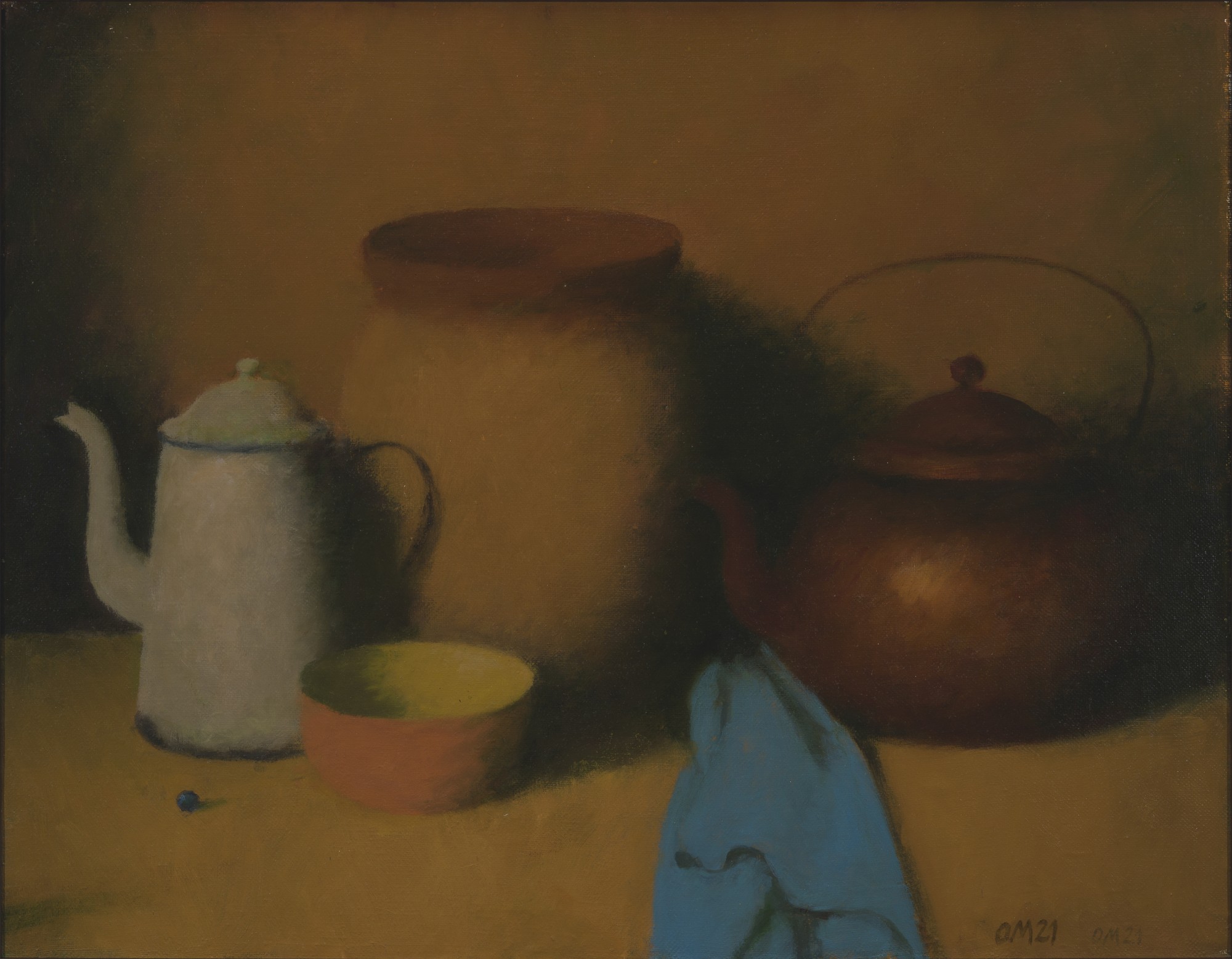 Vaikelu sinise riide ja mustikaga