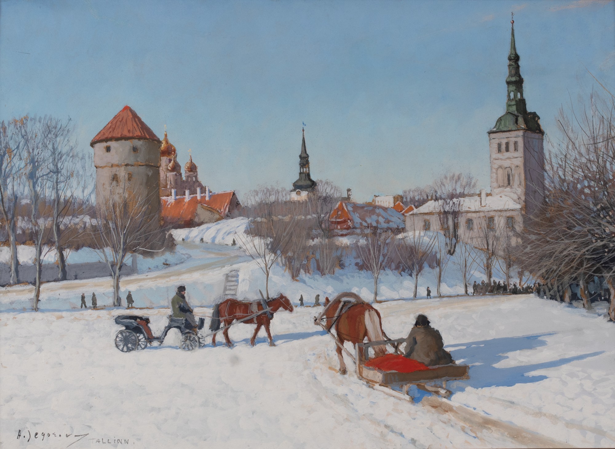 Winter Landscape of Tallinn