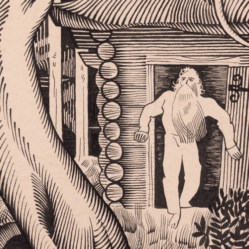 Illustratsioon Mart Raua luuletuskogule "Rusemed", Ferdinand Kask