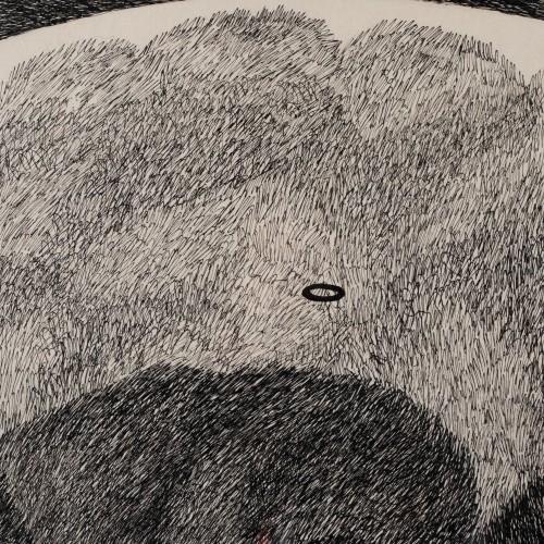 Maastik musta ovaaliga