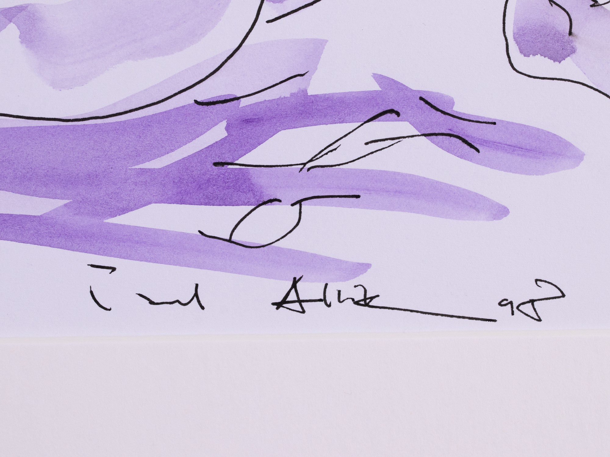 Lamav akt lillas valguses