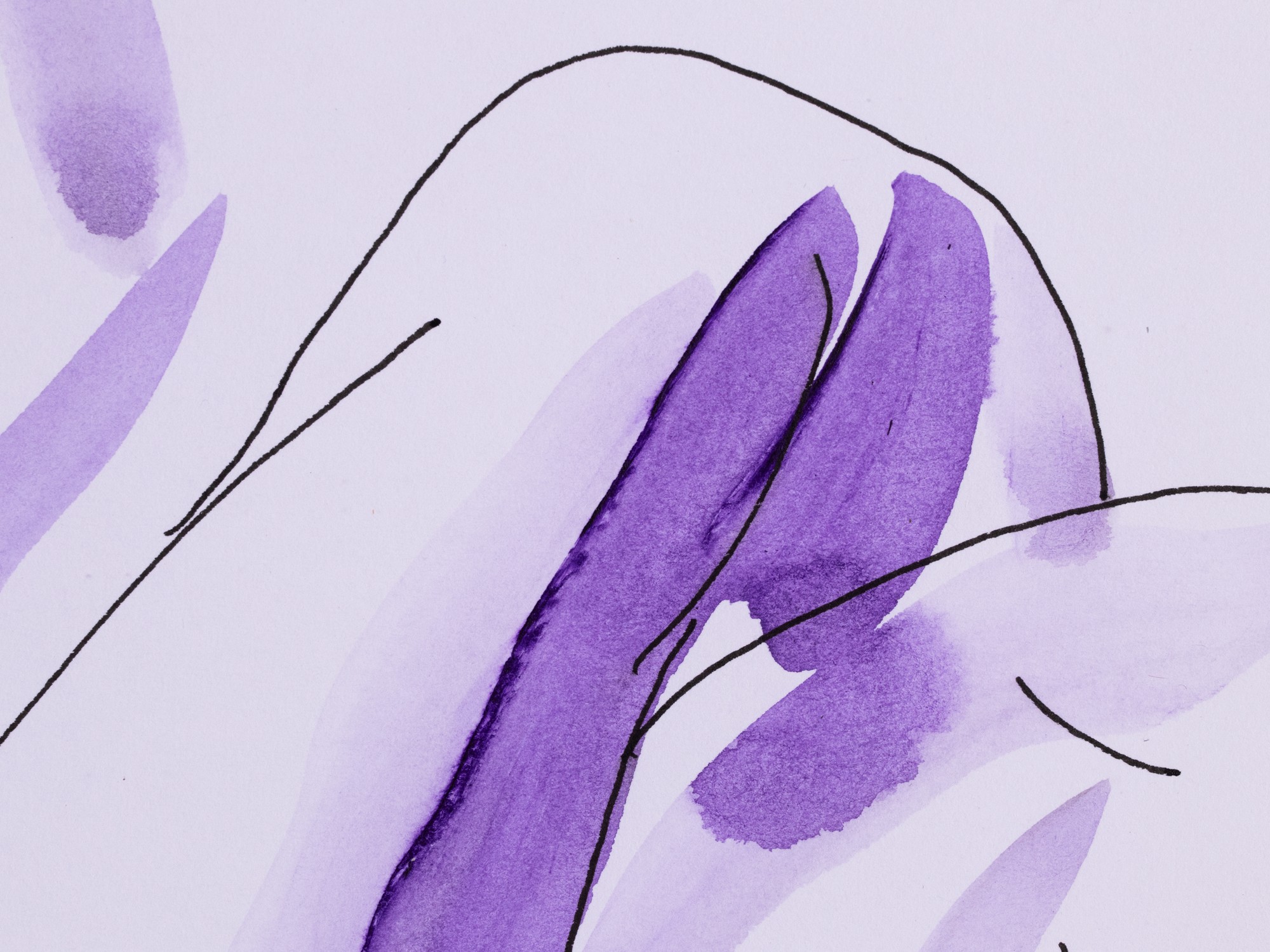 Lamav akt lillas valguses