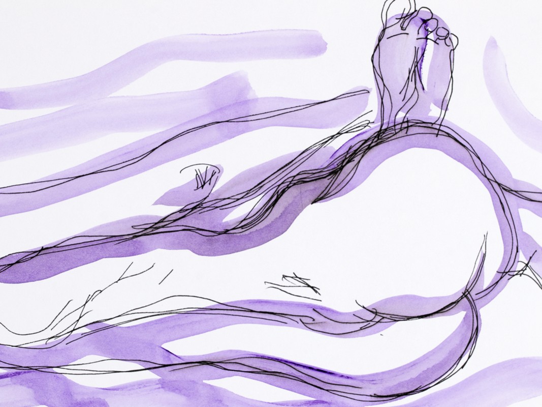 Nude In the Violet Light