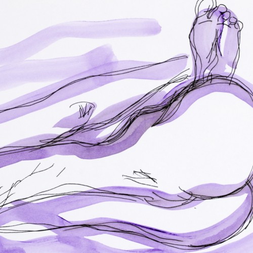 Nude In the Violet Light