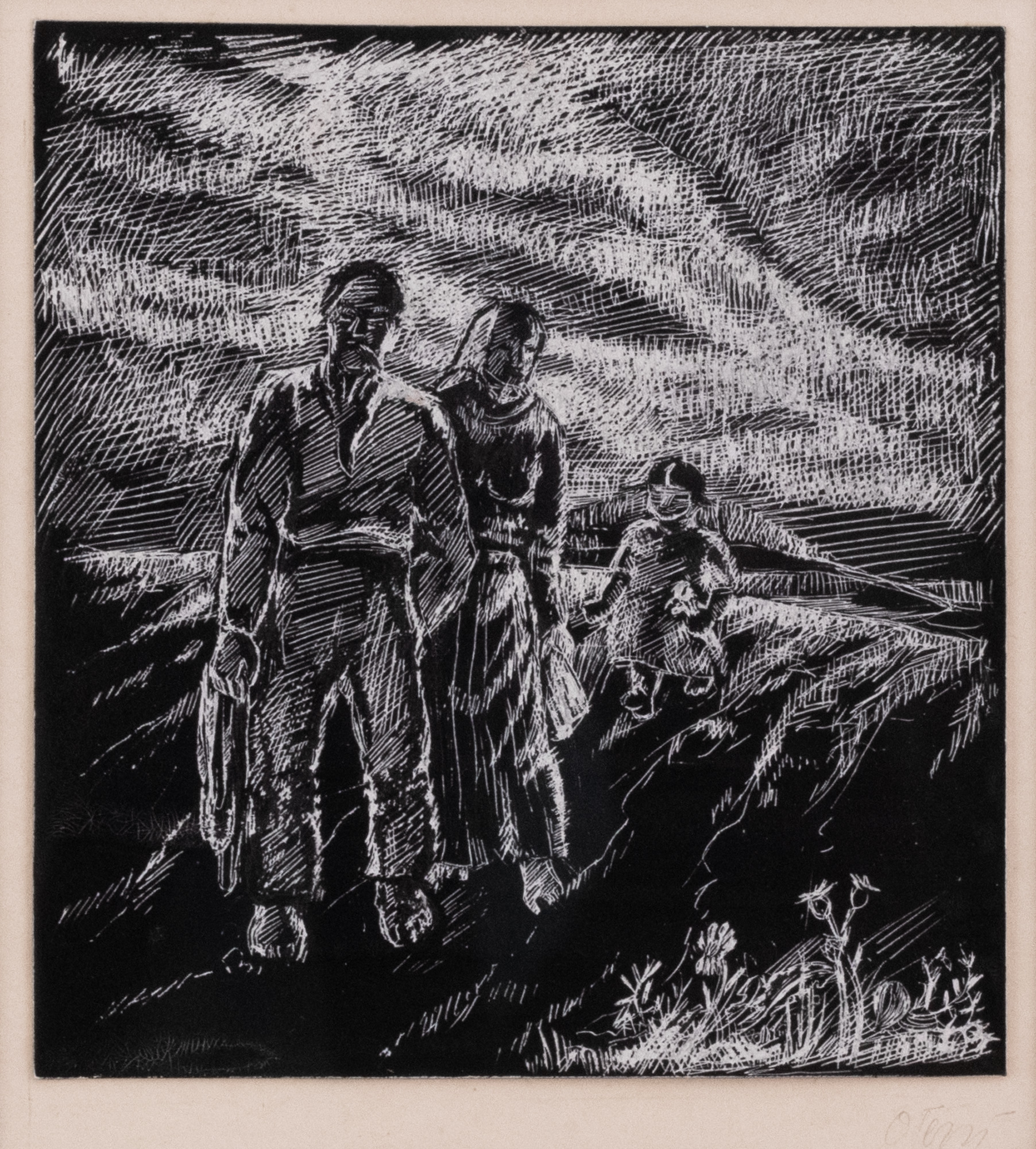 Father And Mother with a Child