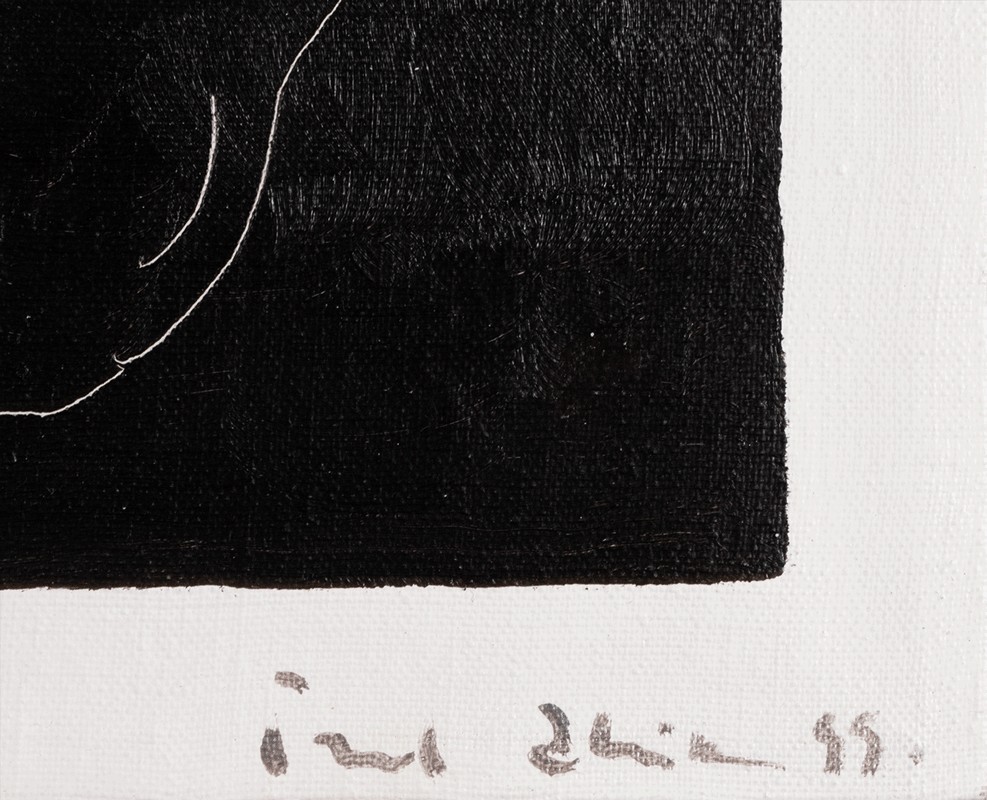 Akt musta taustal (Hommik III)