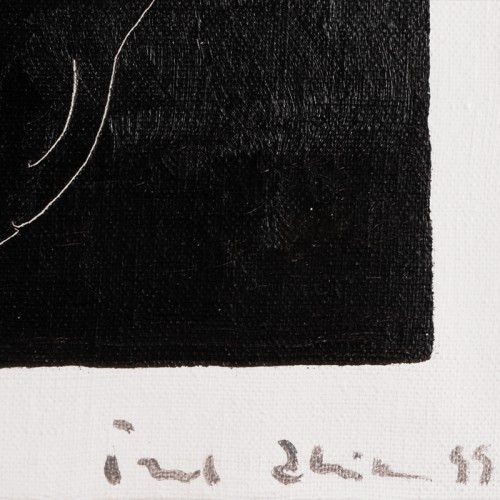 Akt musta taustal (Hommik III)