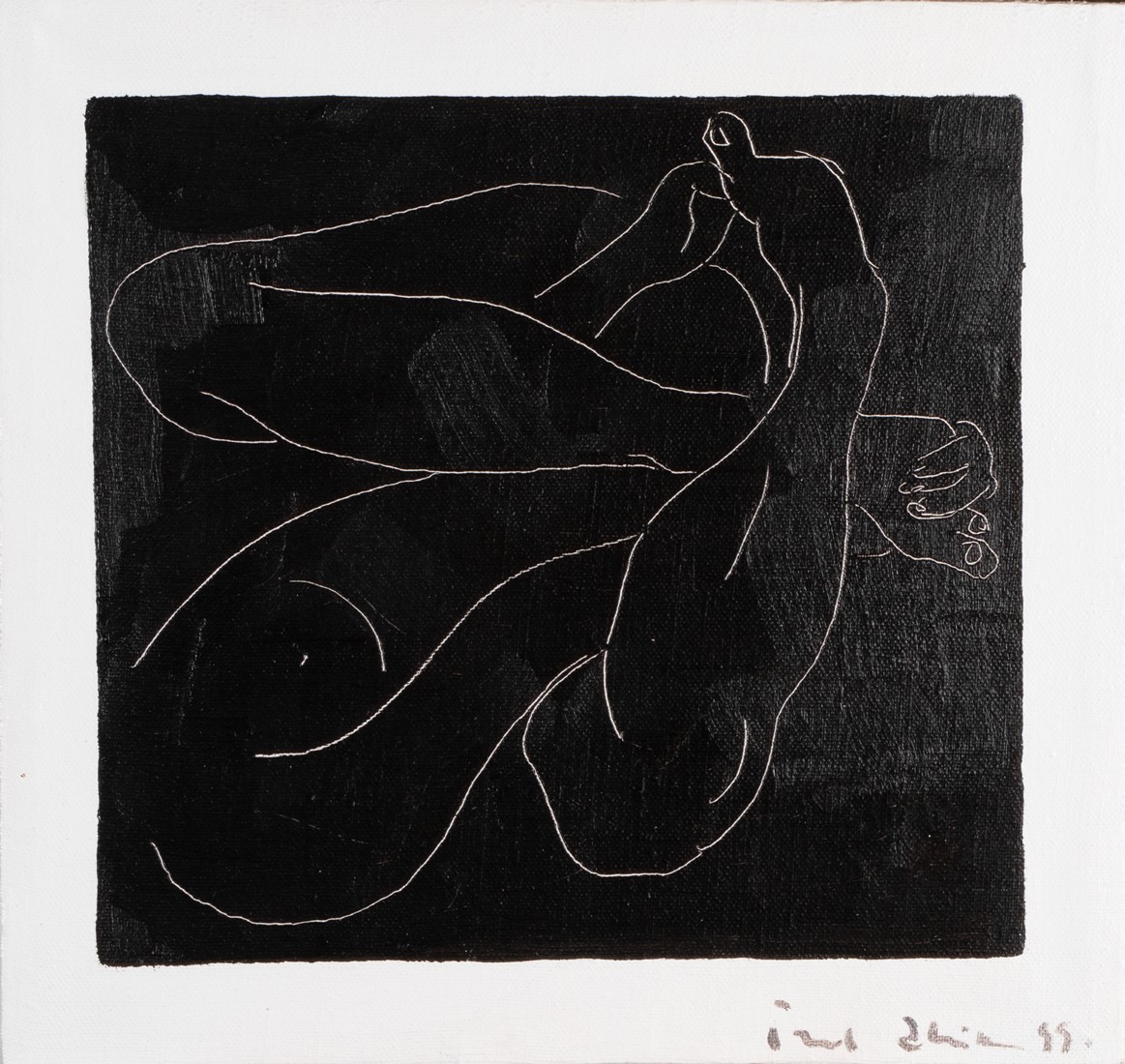 Akt musta taustal (Hommik III)