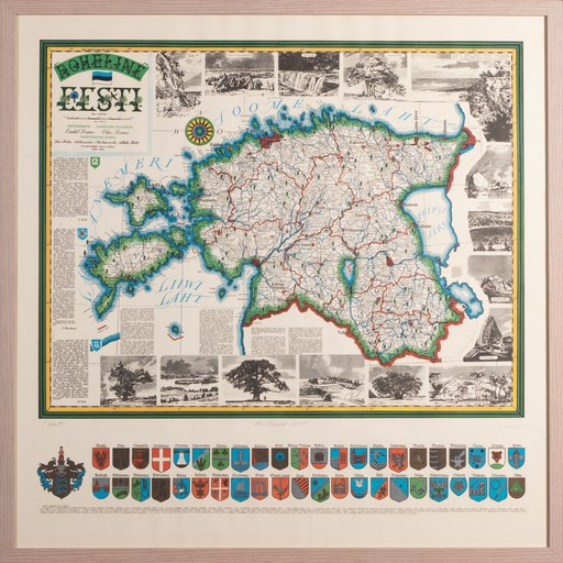 Eesti kultuurilooline kaart "Roheline Eesti" 142/475