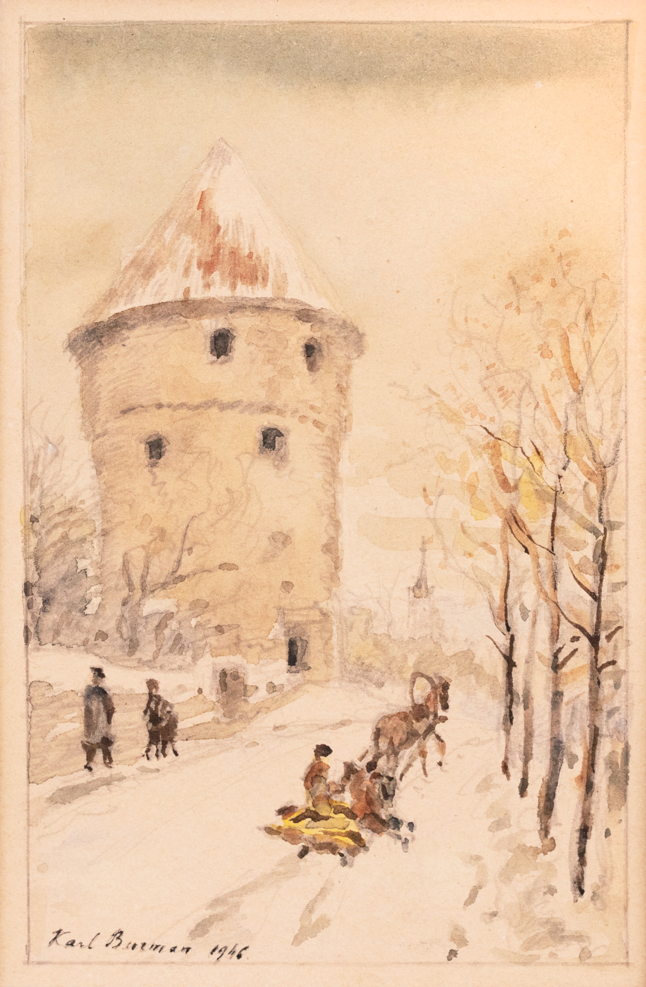 Winter View of Kiek in de Kök