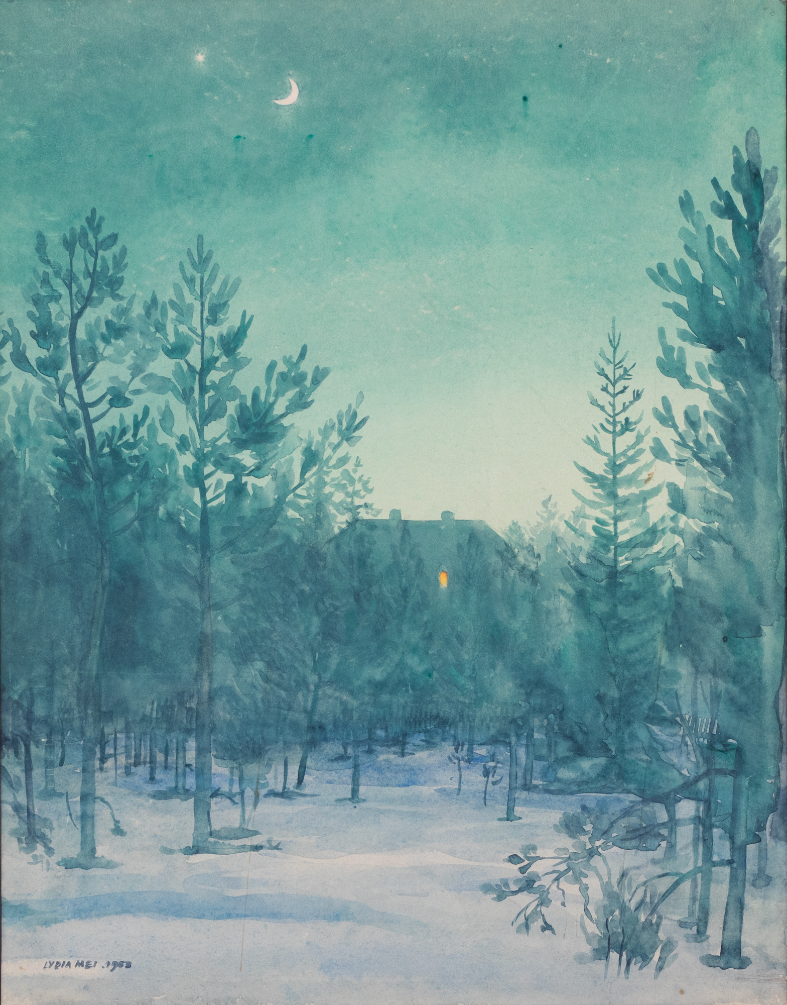 Pääsküla During a Winter Night