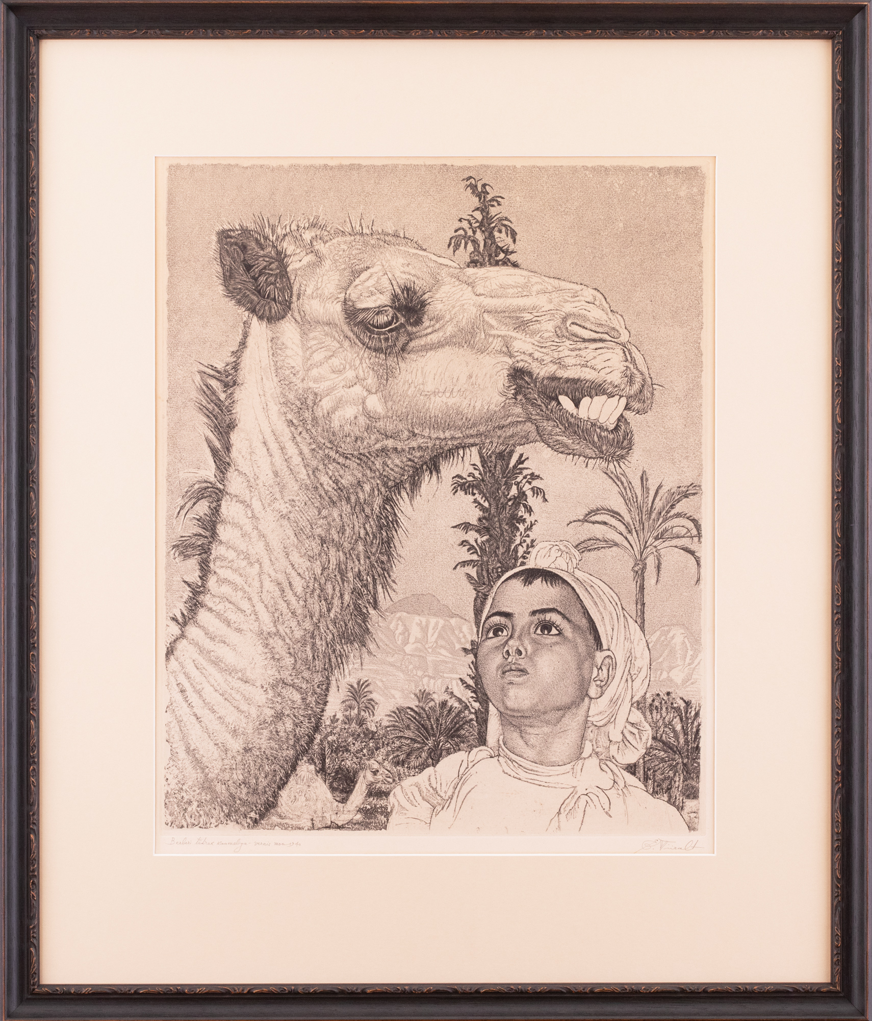 Berberi tüdruk kaameliga