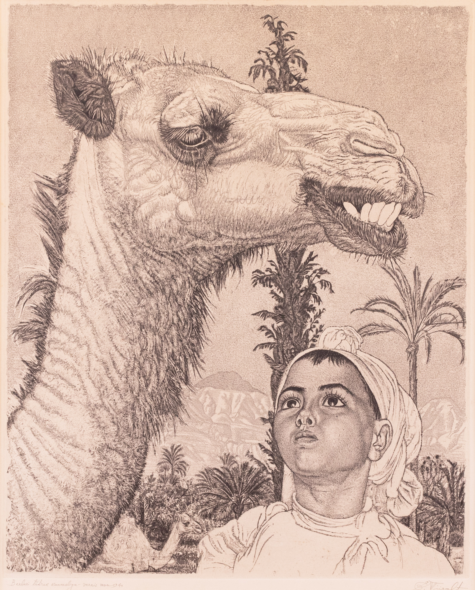 Berberi tüdruk kaameliga