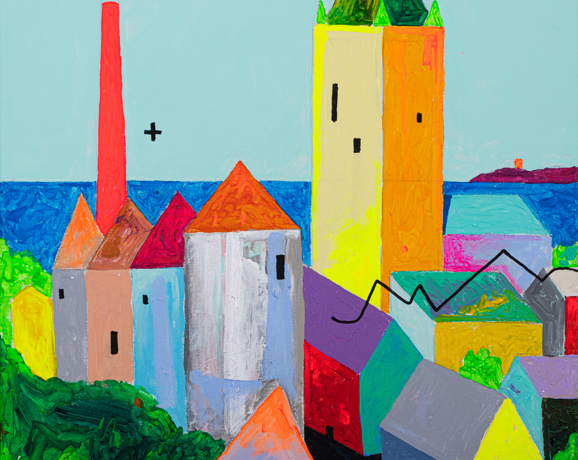 Vaade Toopealt punase korstnaga