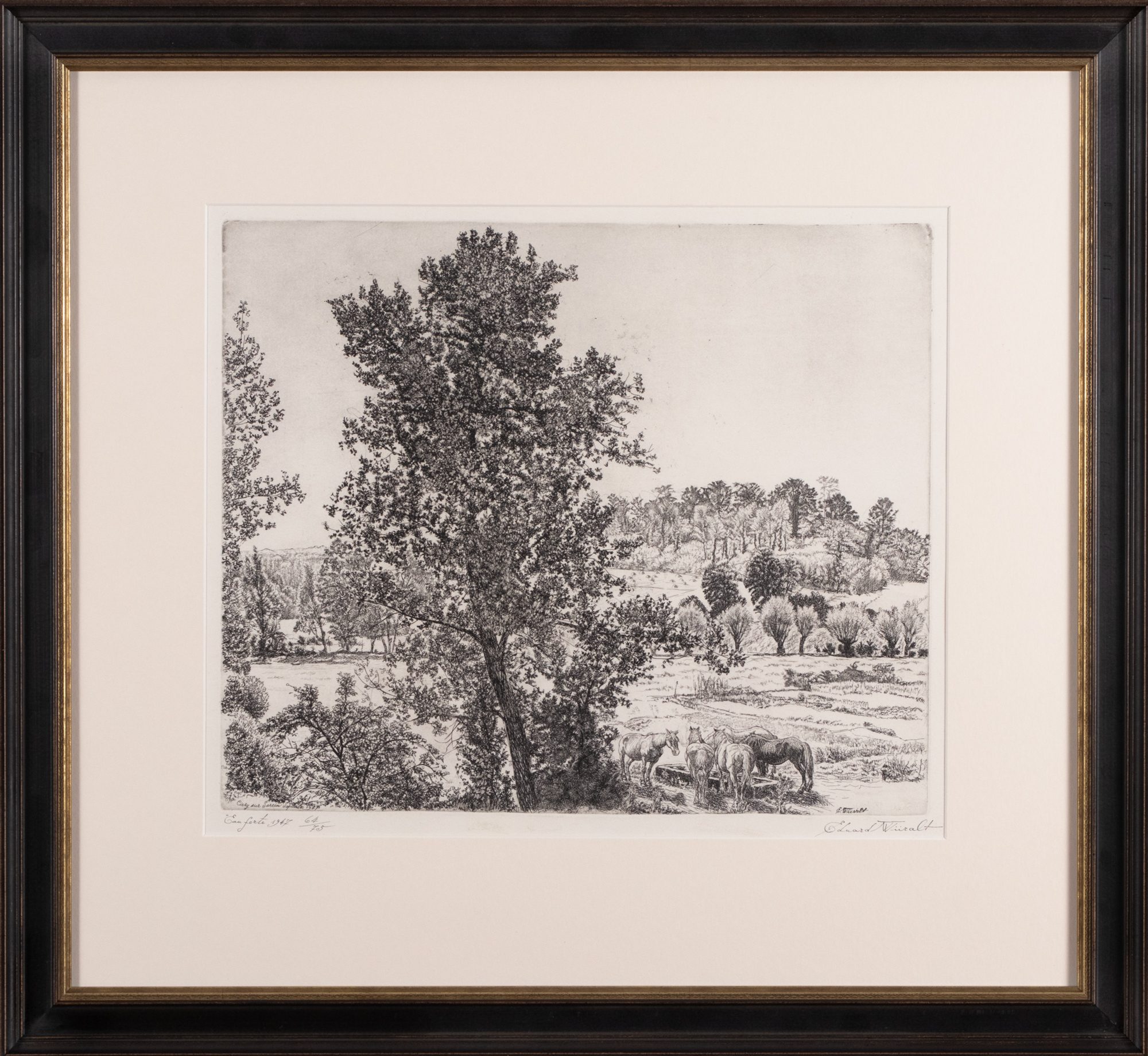 Maastik hobustega (Burgundia maastik)