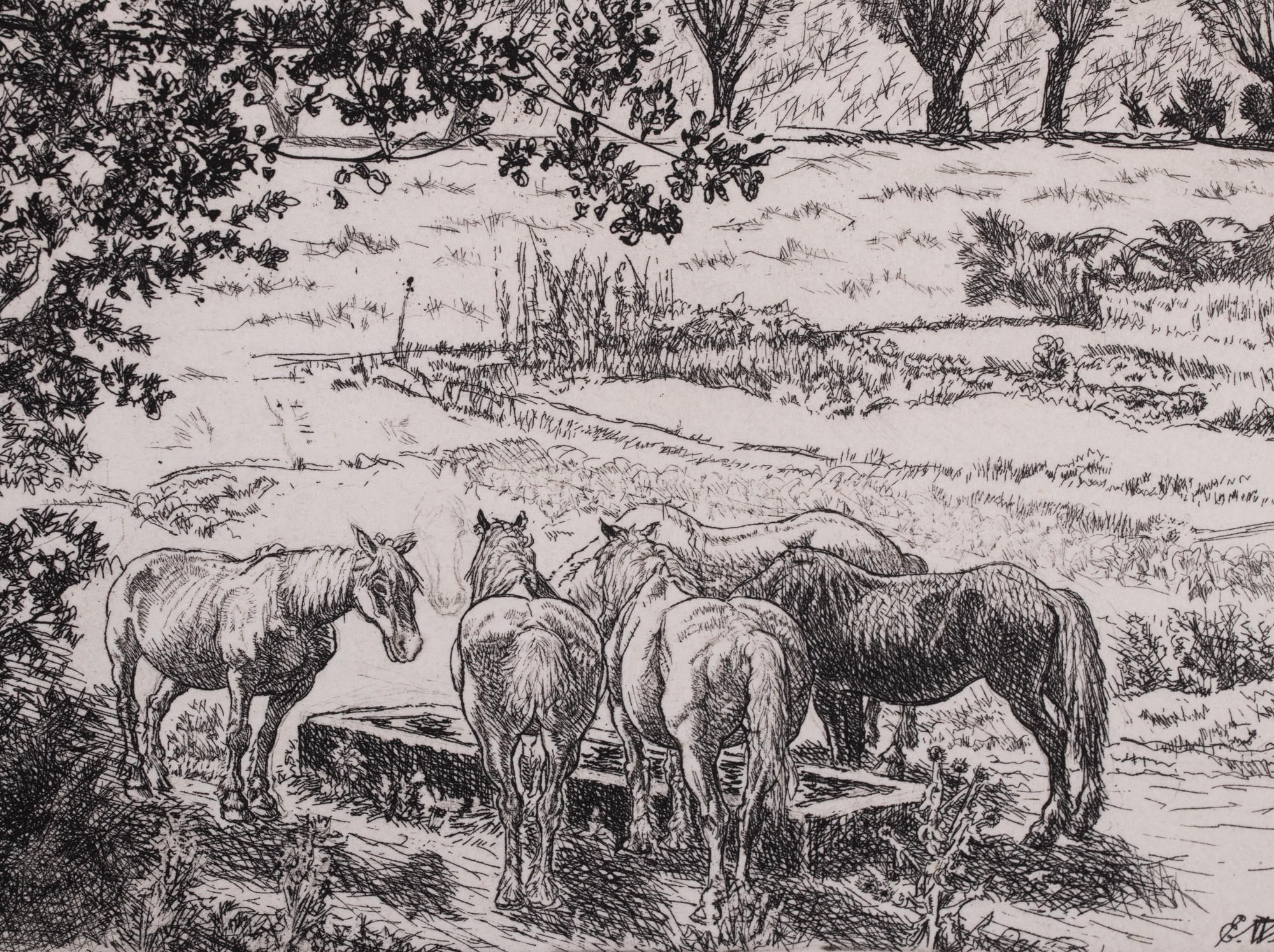 Maastik hobustega (Burgundia maastik)