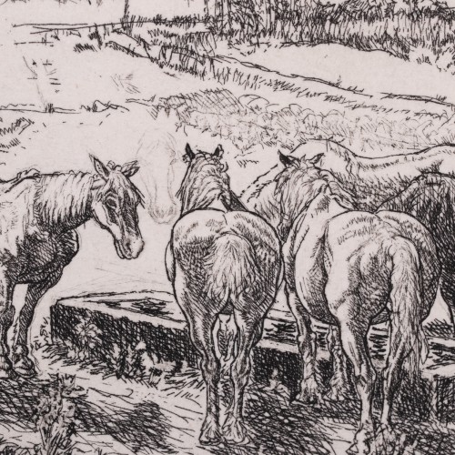 Maastik hobustega (Burgundia maastik)