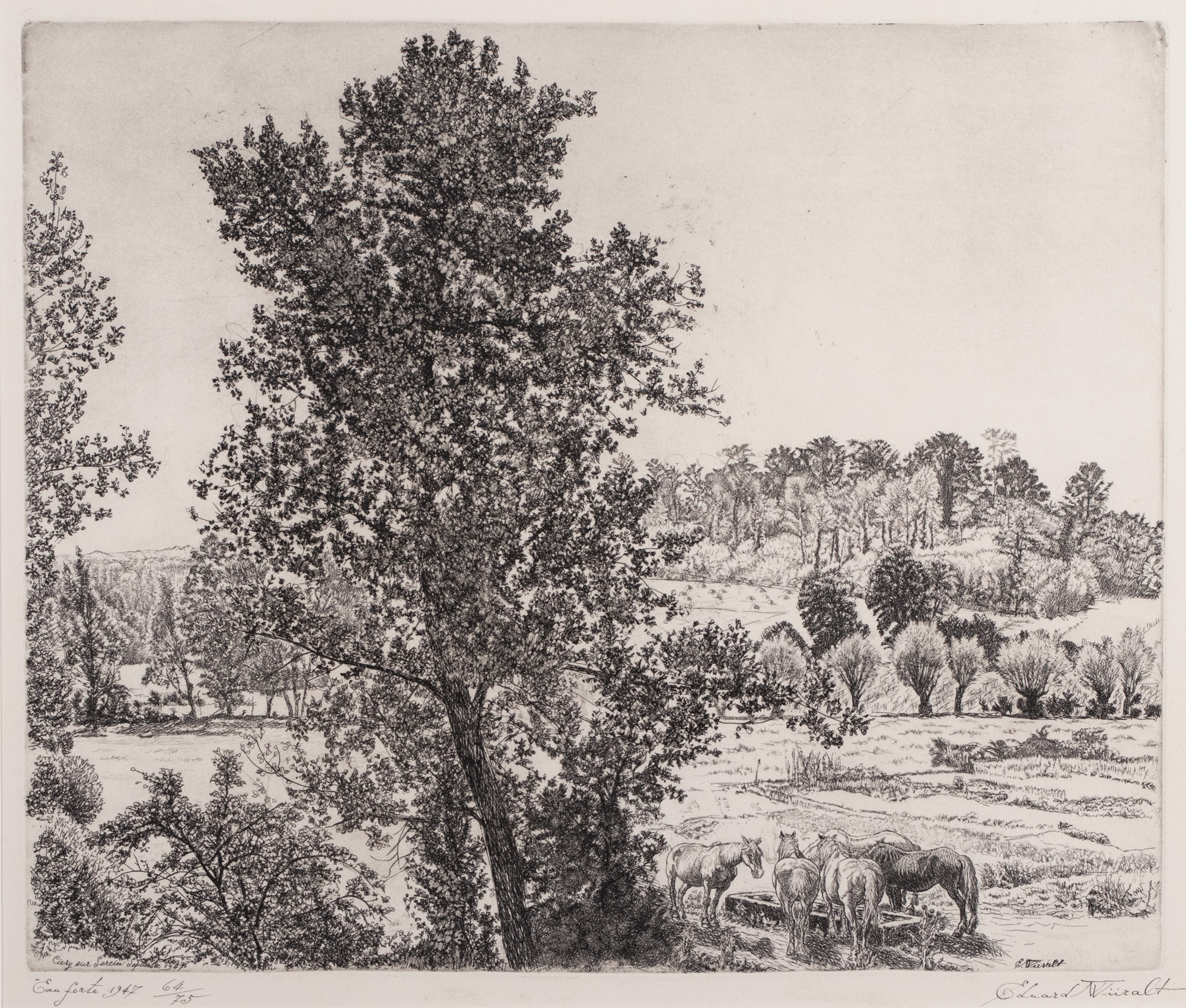 Maastik hobustega (Burgundia maastik)