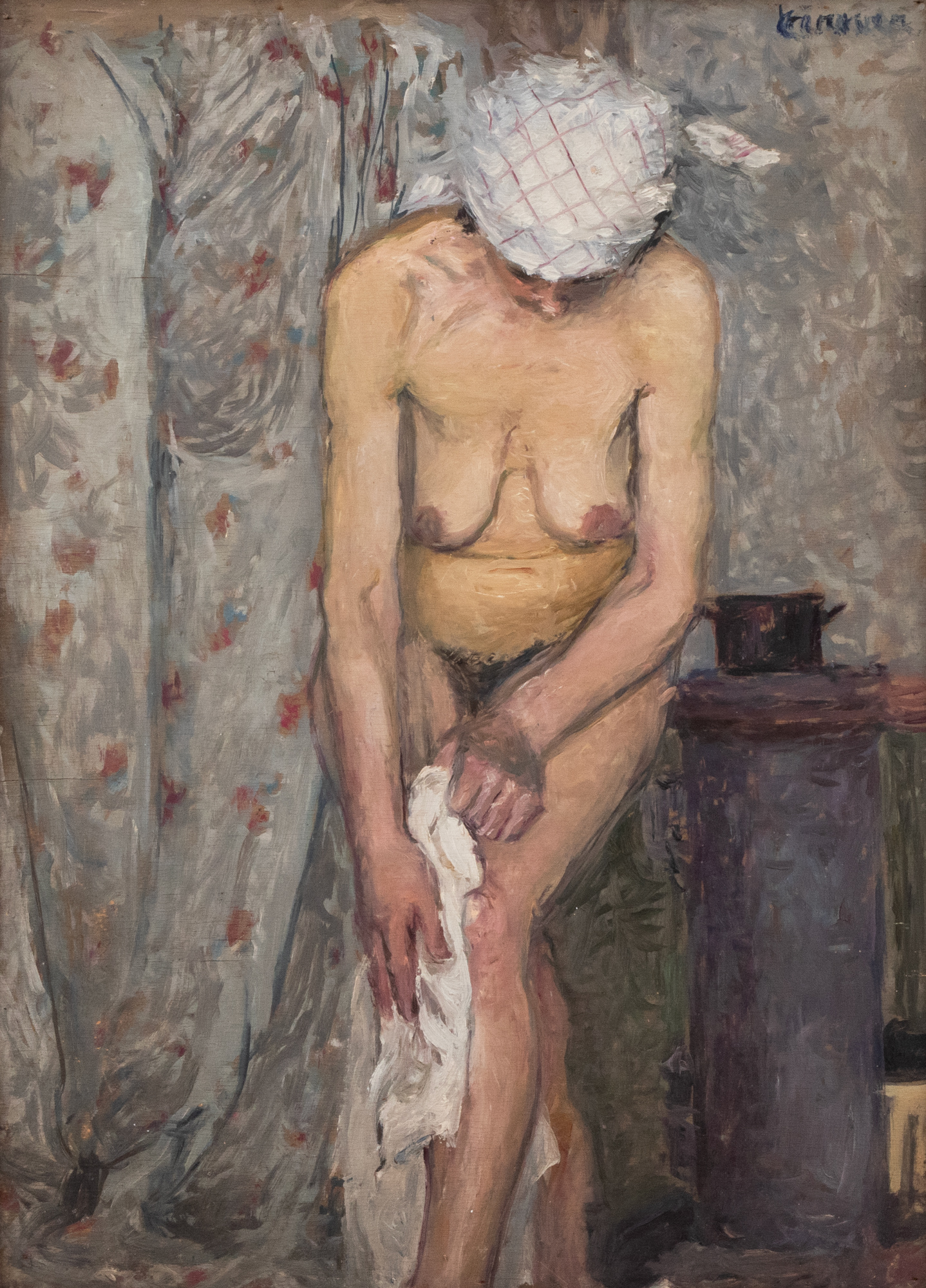 Female Nude in a Kitchen