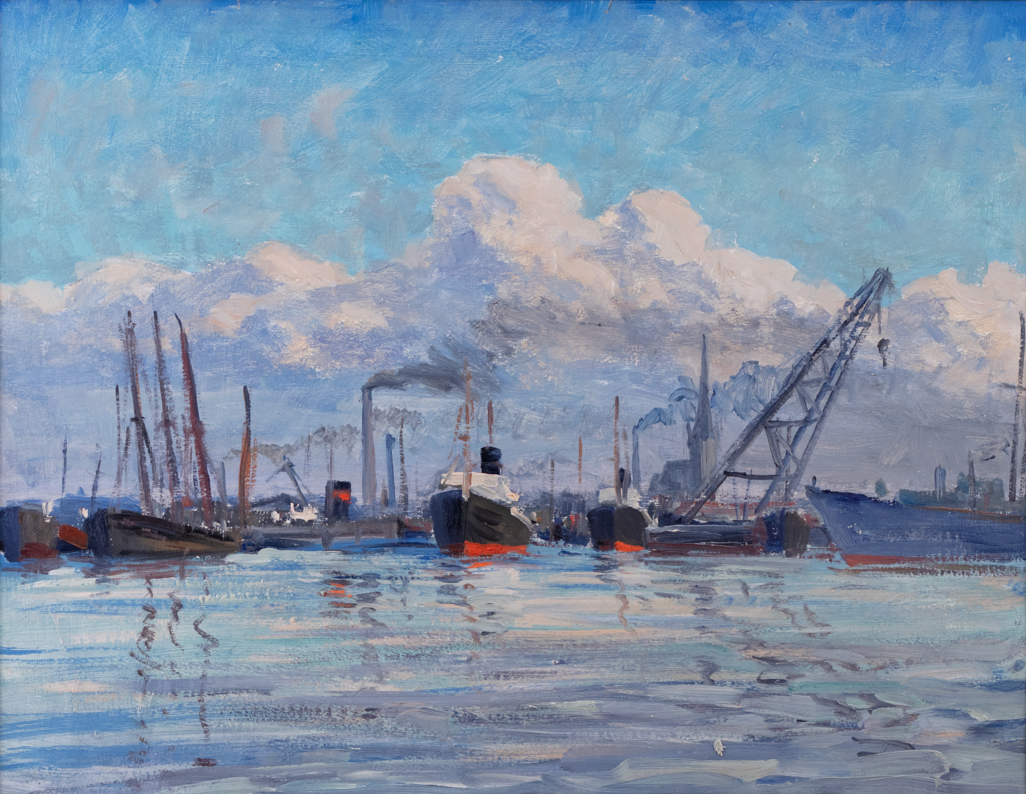 View on Tallinn Harbour from the Sea