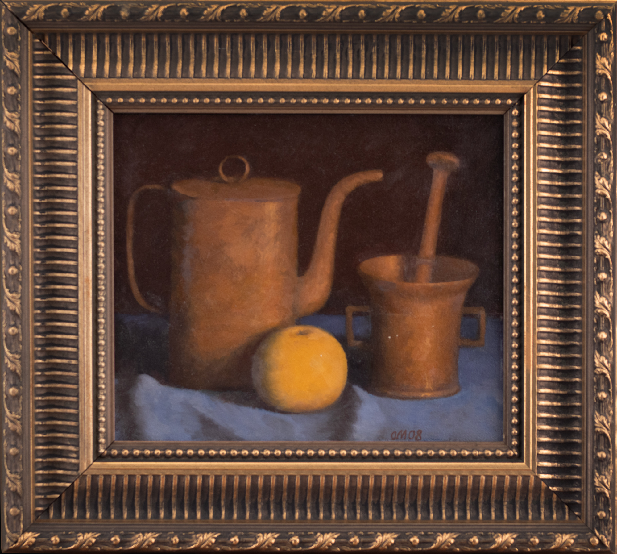 Vaikelu messingkannu ja uhmriga