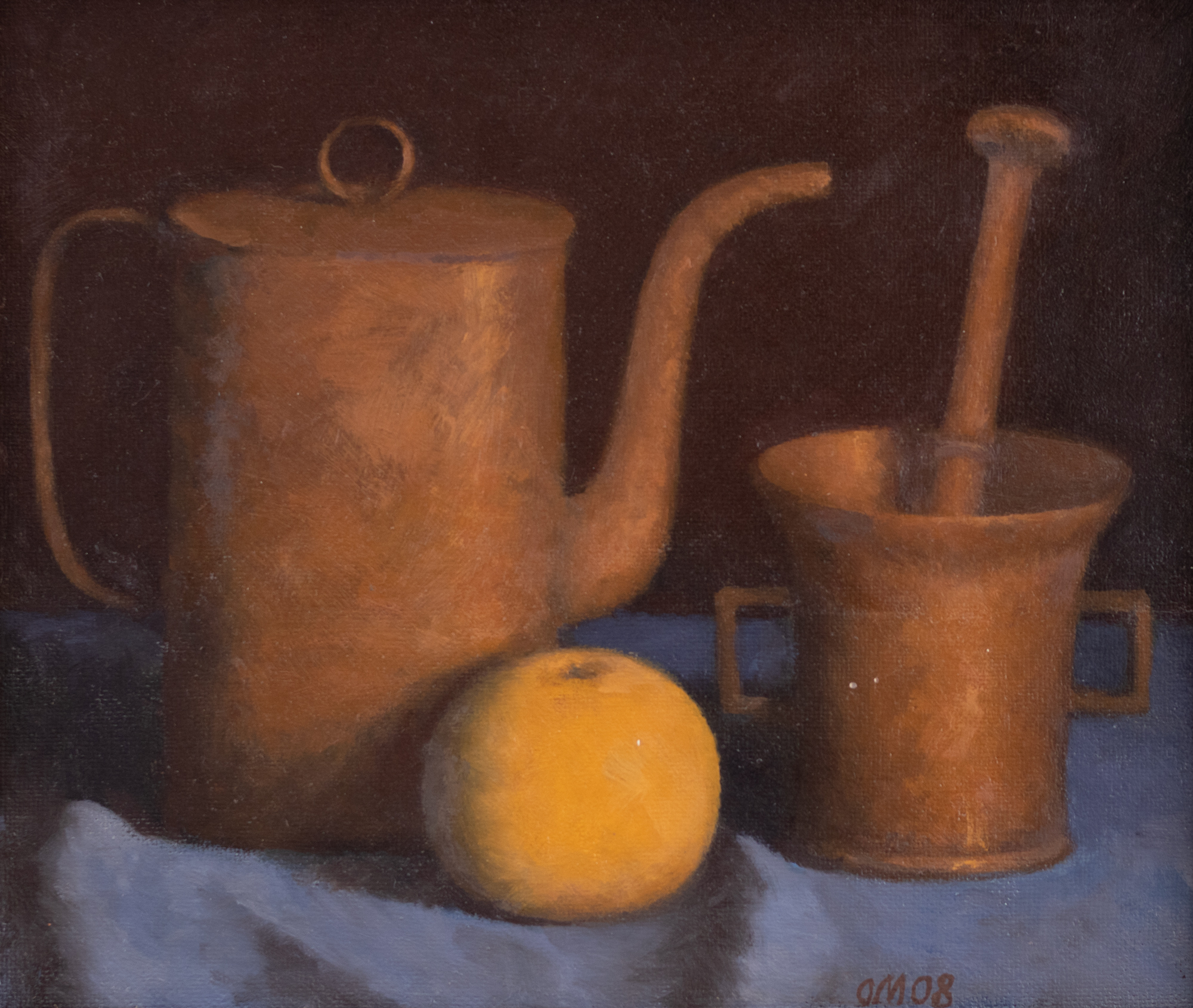 Vaikelu messingkannu ja uhmriga