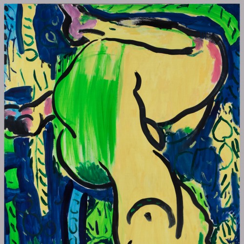 Akt roheliste juustega