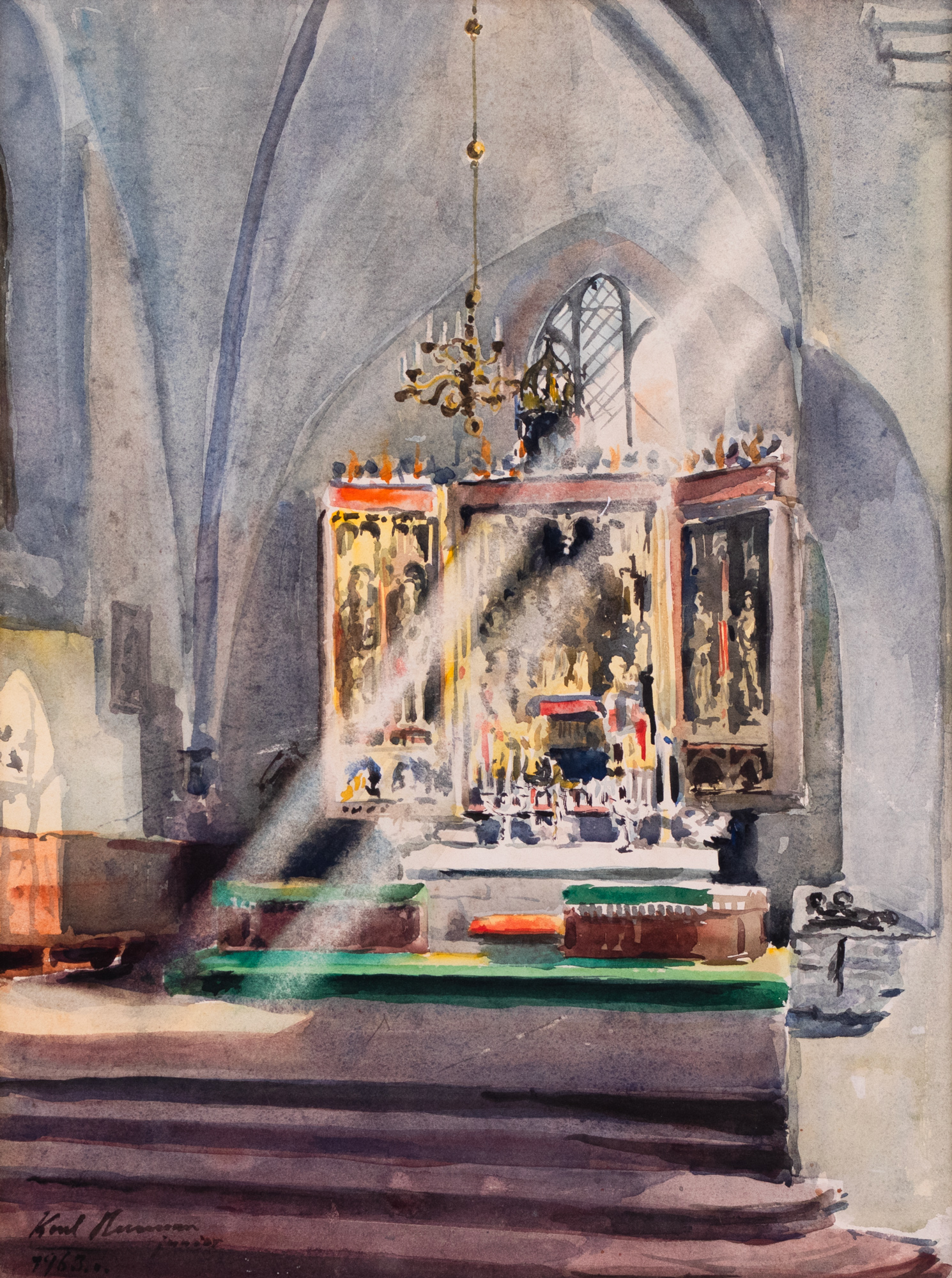 Bernt Notke's Altar in the Holy Spirit Church