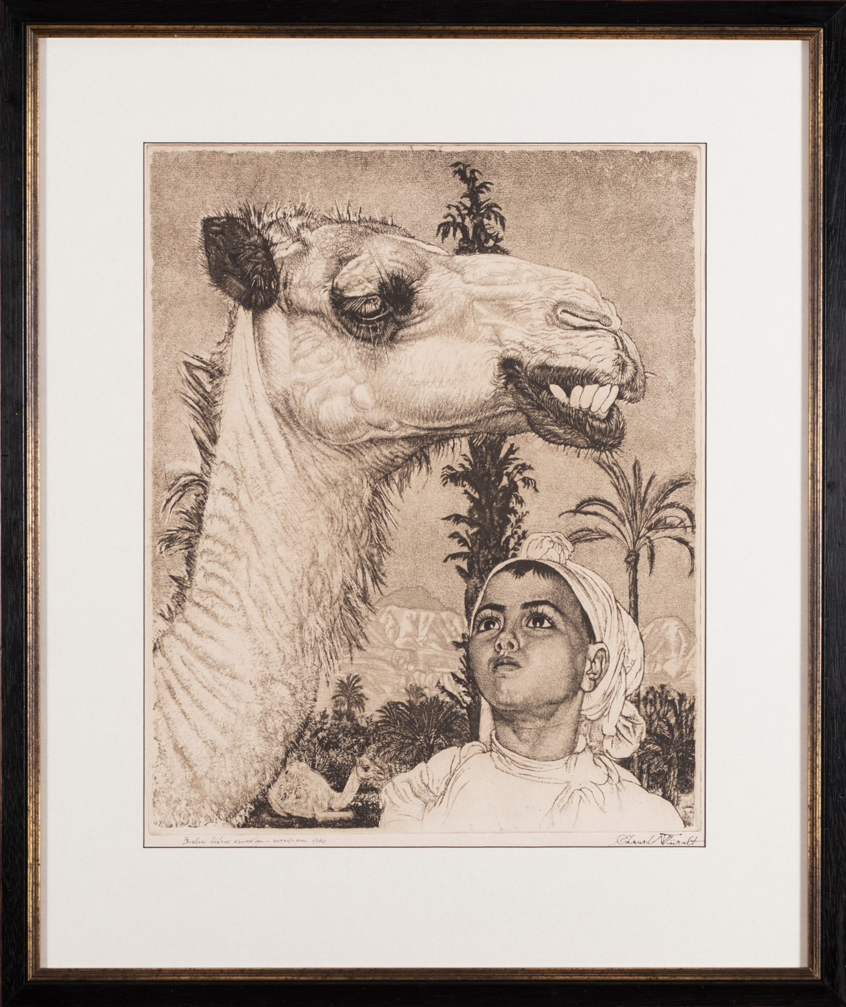 Berberi tüdruk kaameliga