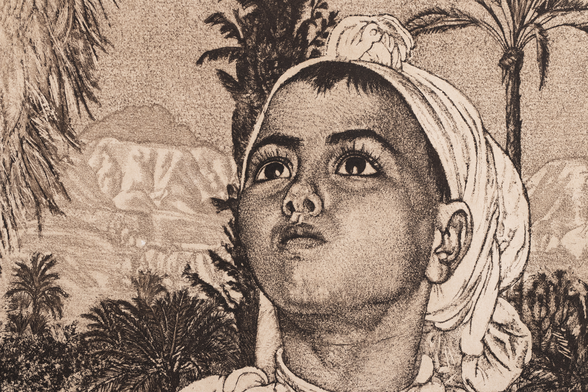 Berberi tüdruk kaameliga