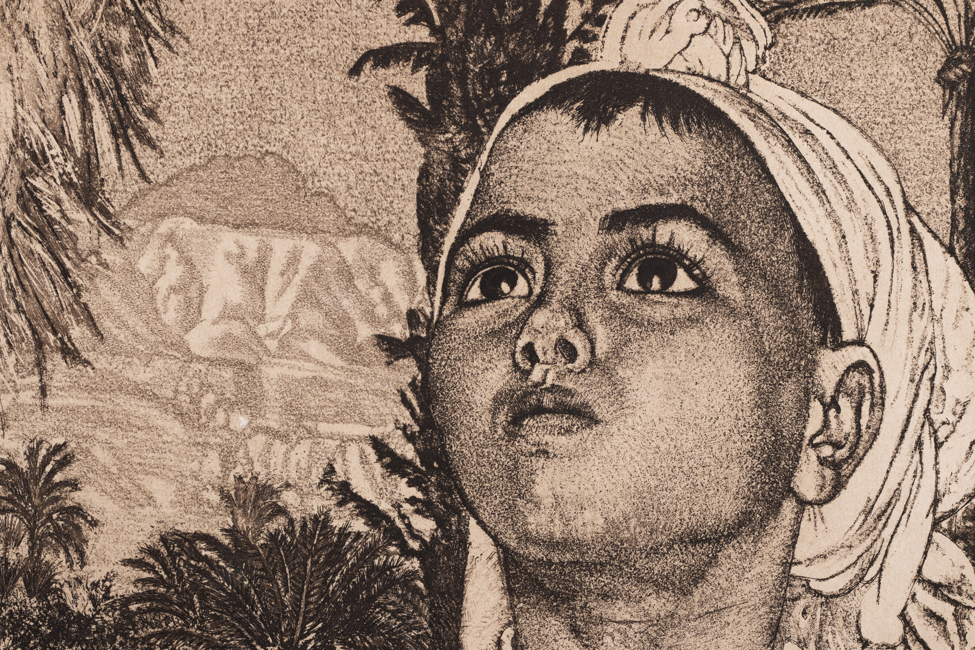 Berberi tüdruk kaameliga