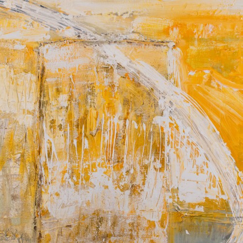 Valge vikerkaar kollasel