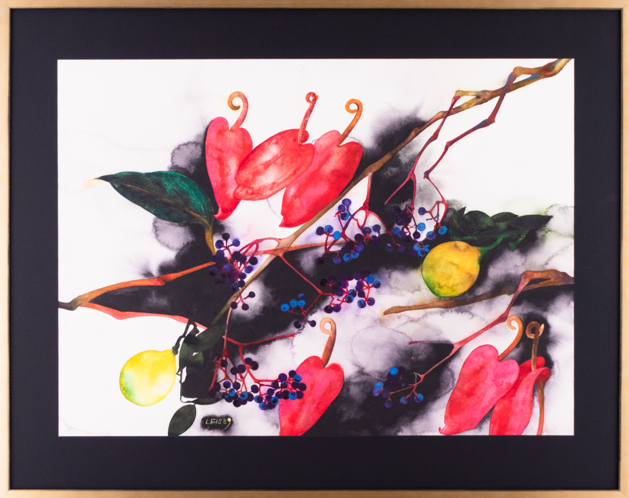 Kompositsioon flamingolilledega