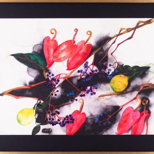 Kompositsioon flamingolilledega