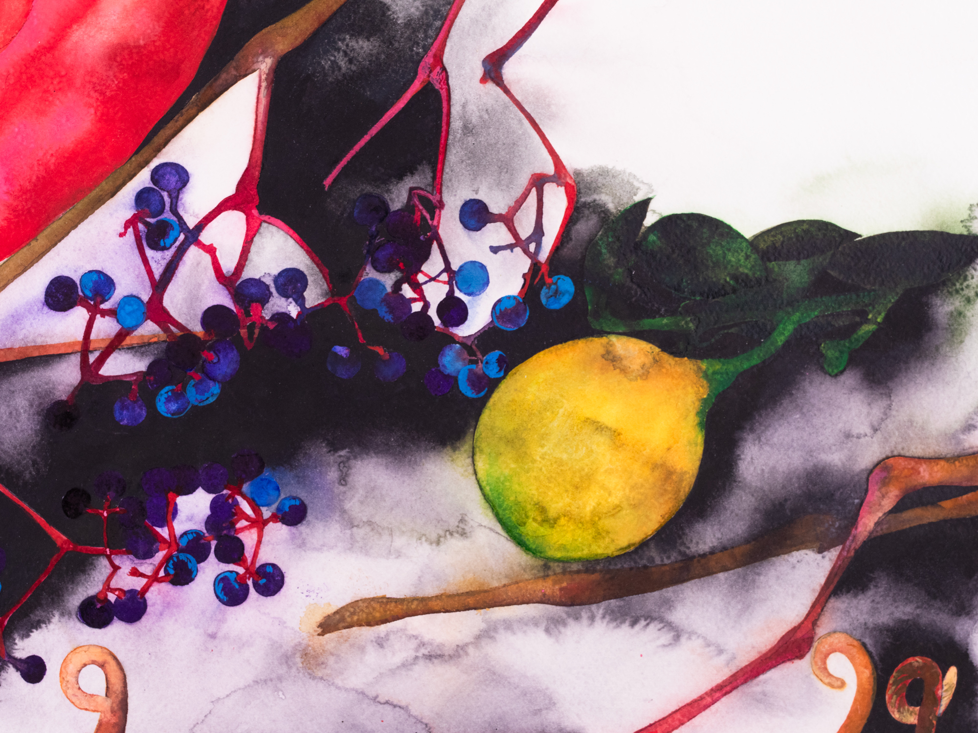 Kompositsioon flamingolilledega