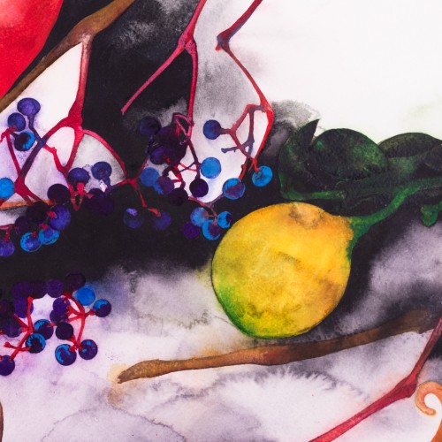 Kompositsioon flamingolilledega