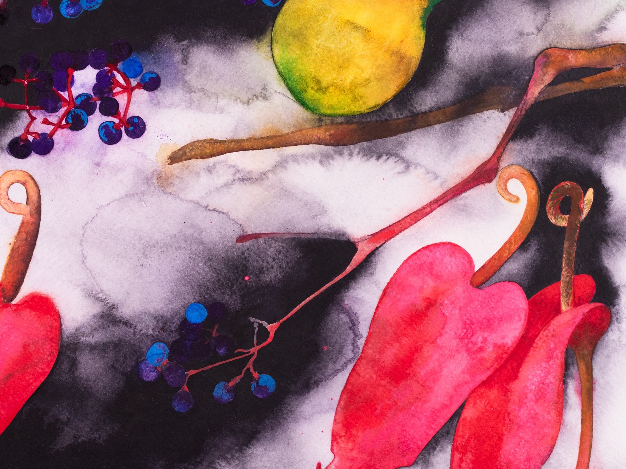 Kompositsioon flamingolilledega