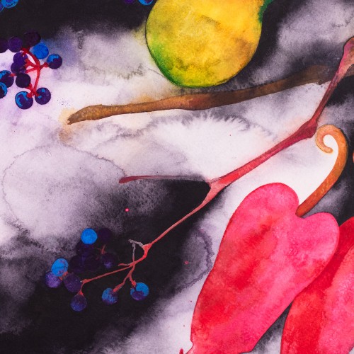 Kompositsioon flamingolilledega