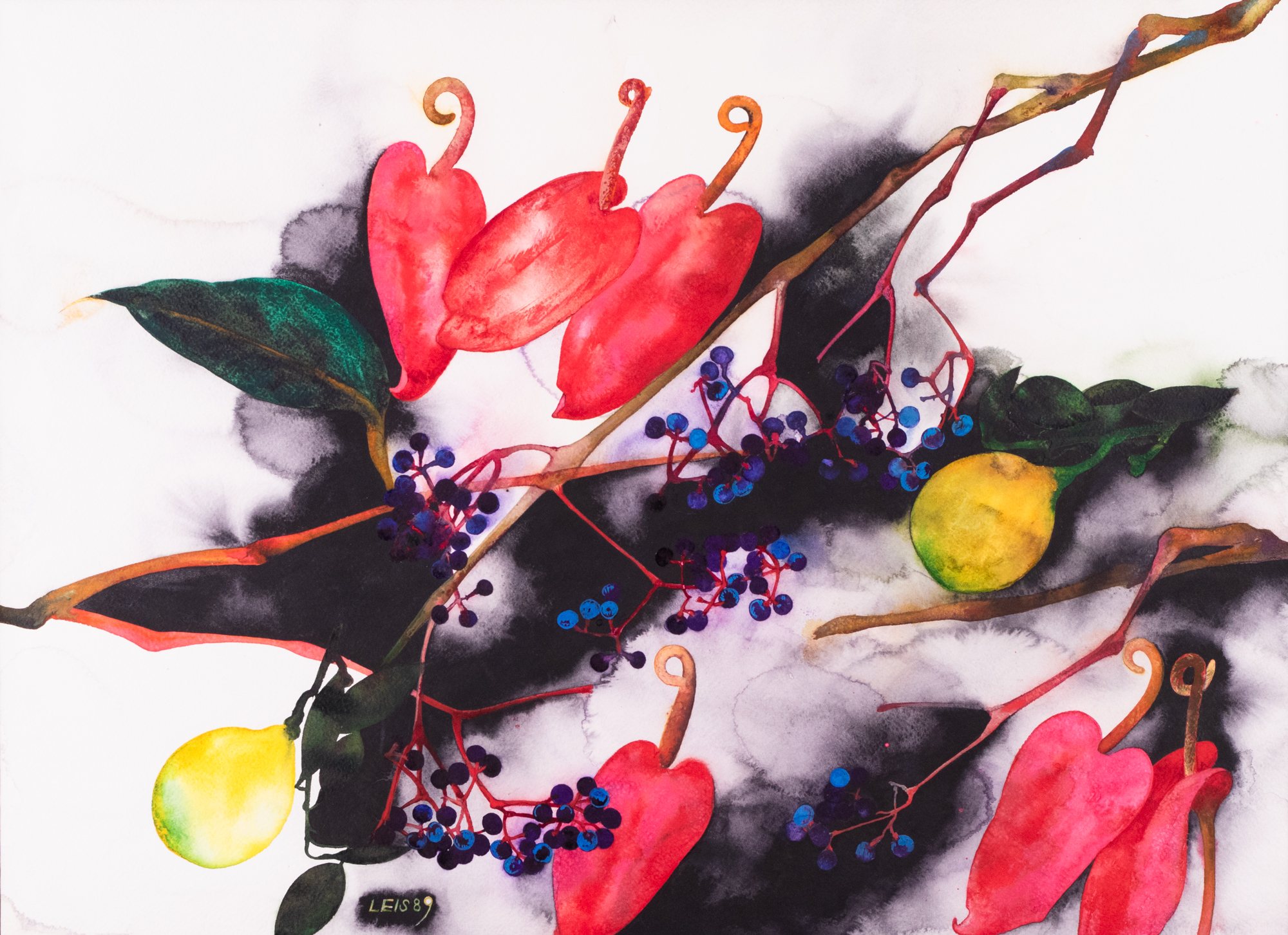 Kompositsioon flamingolilledega