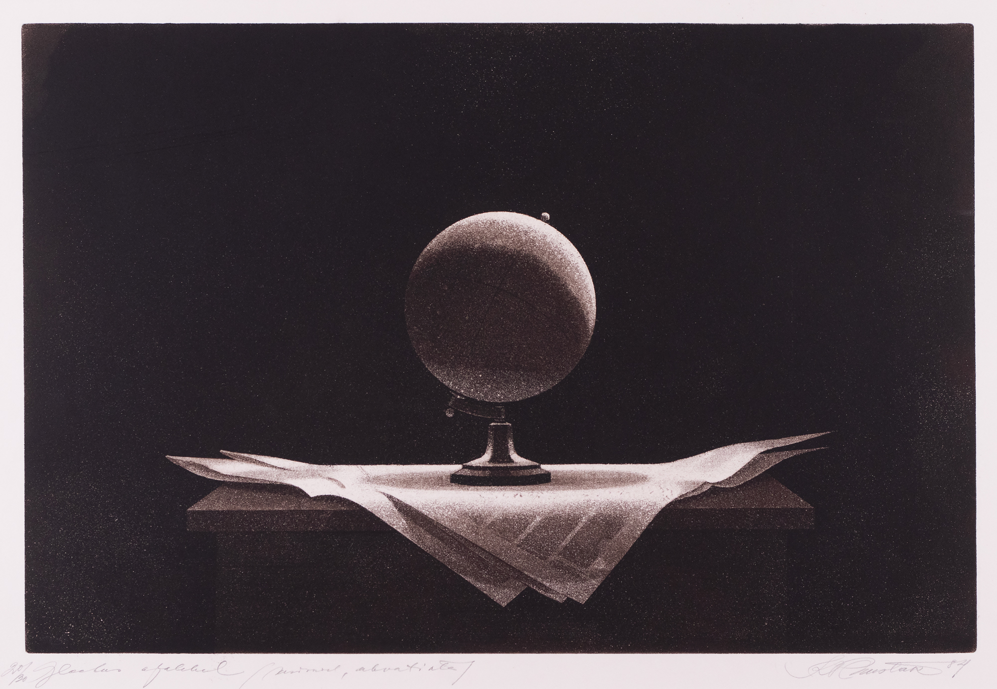 Globe on a Newspaper