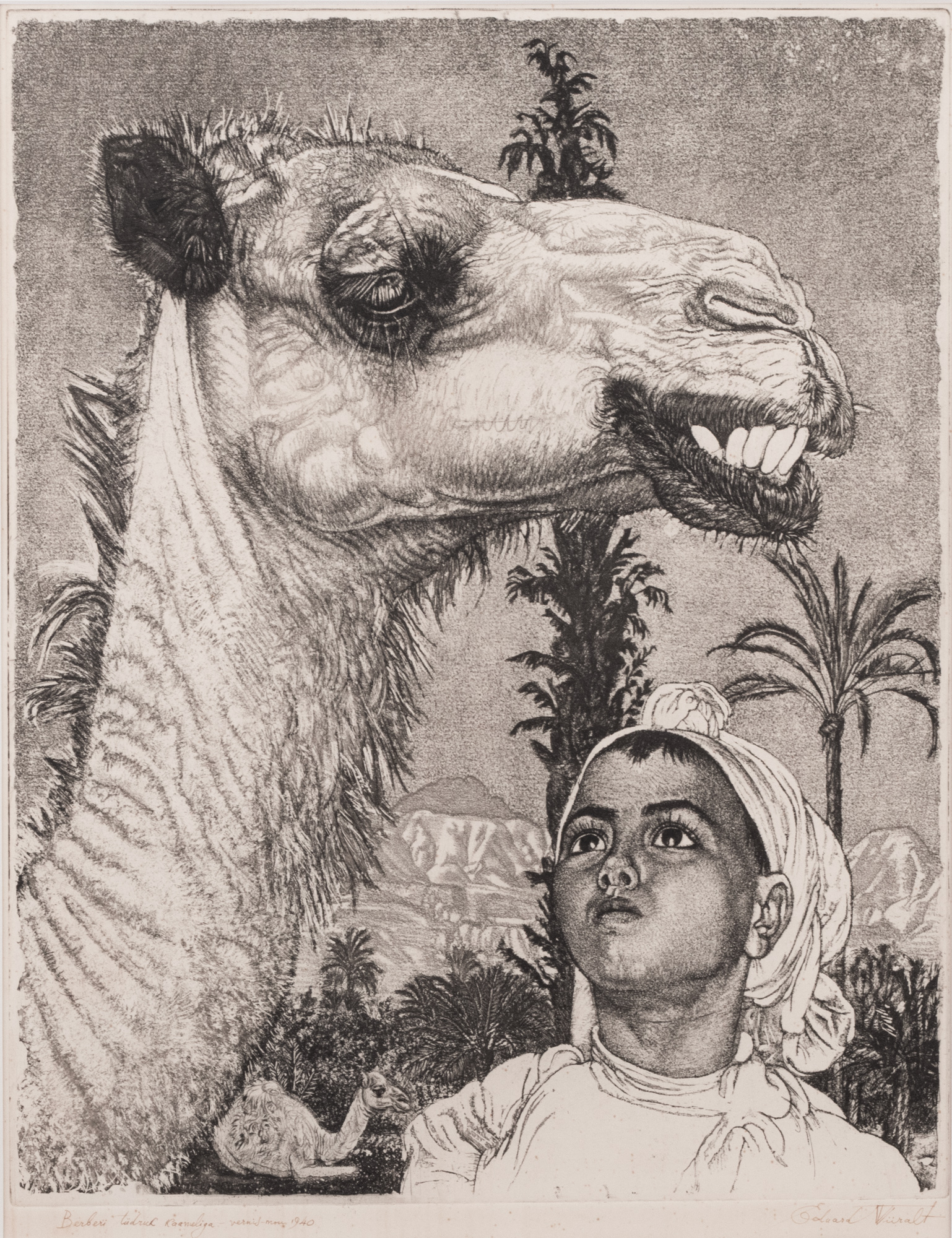 Berber Girl with a Camel