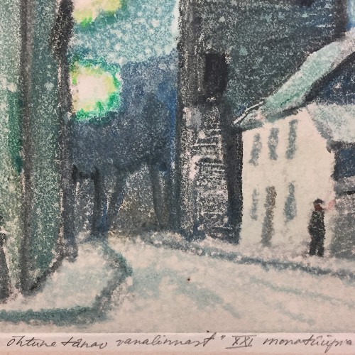 Tallinn. Õhtune tänav vanalinnast XXI