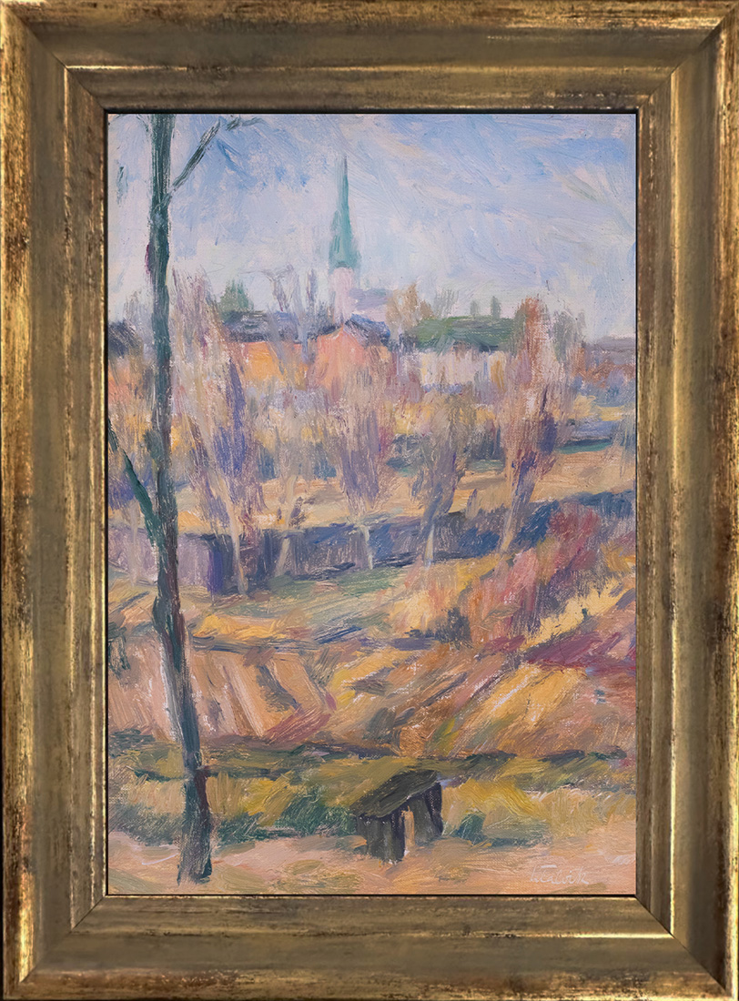 Viljandi vaade kirikutorniga