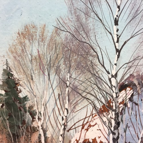 Saanisõitja päikeselisel päeval