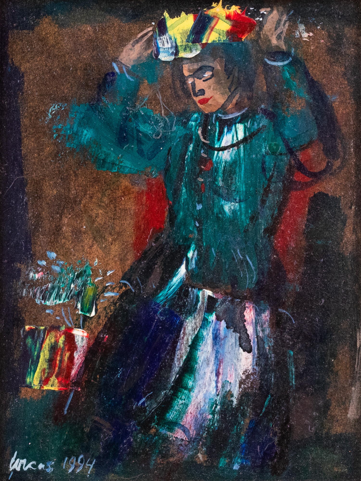 Woman With The Colorful Hat