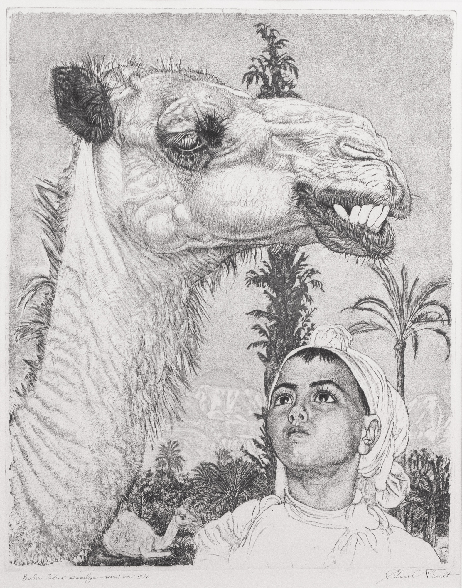 Berber Girl with a Camel