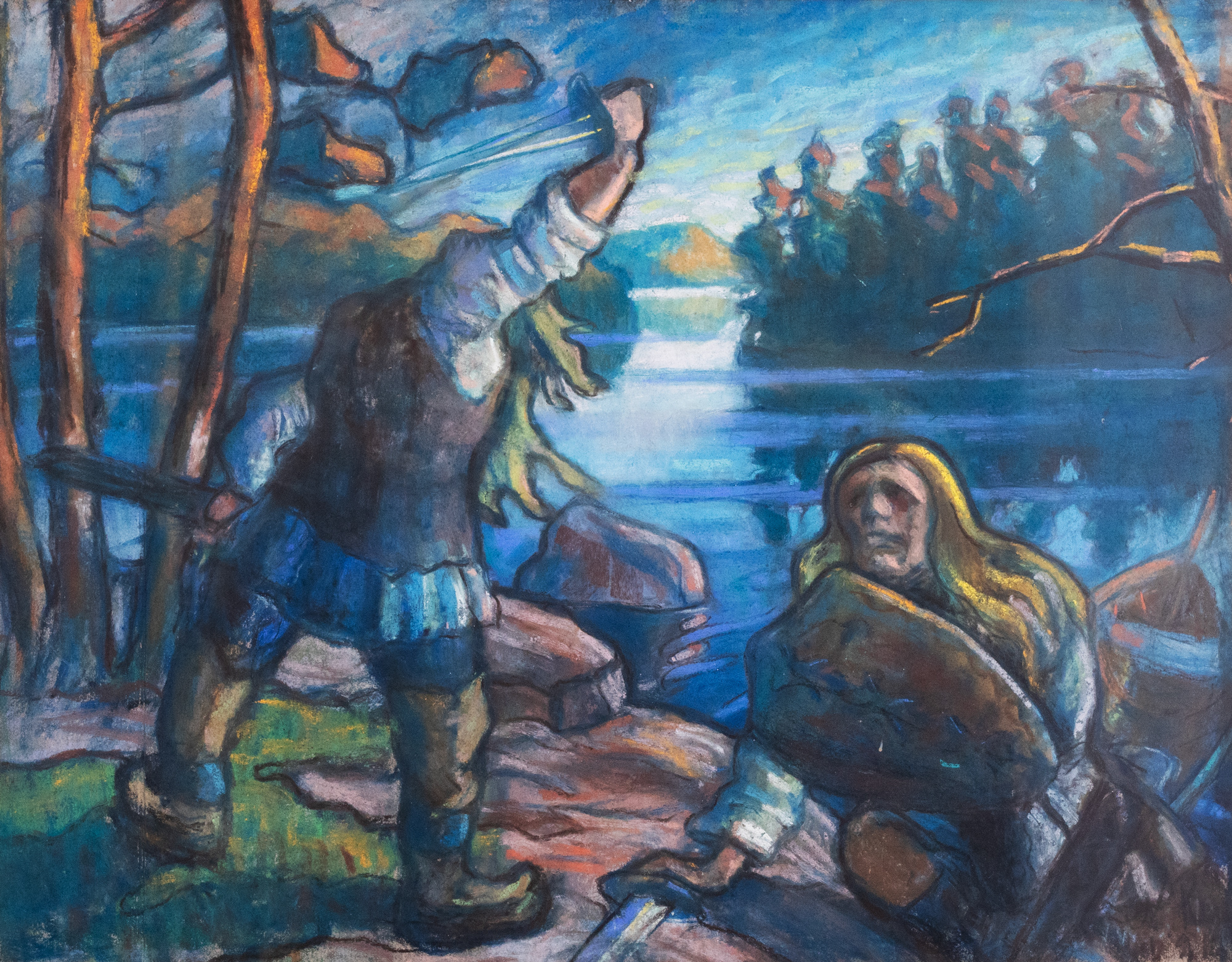 Kalevipoeg Testing the Sword