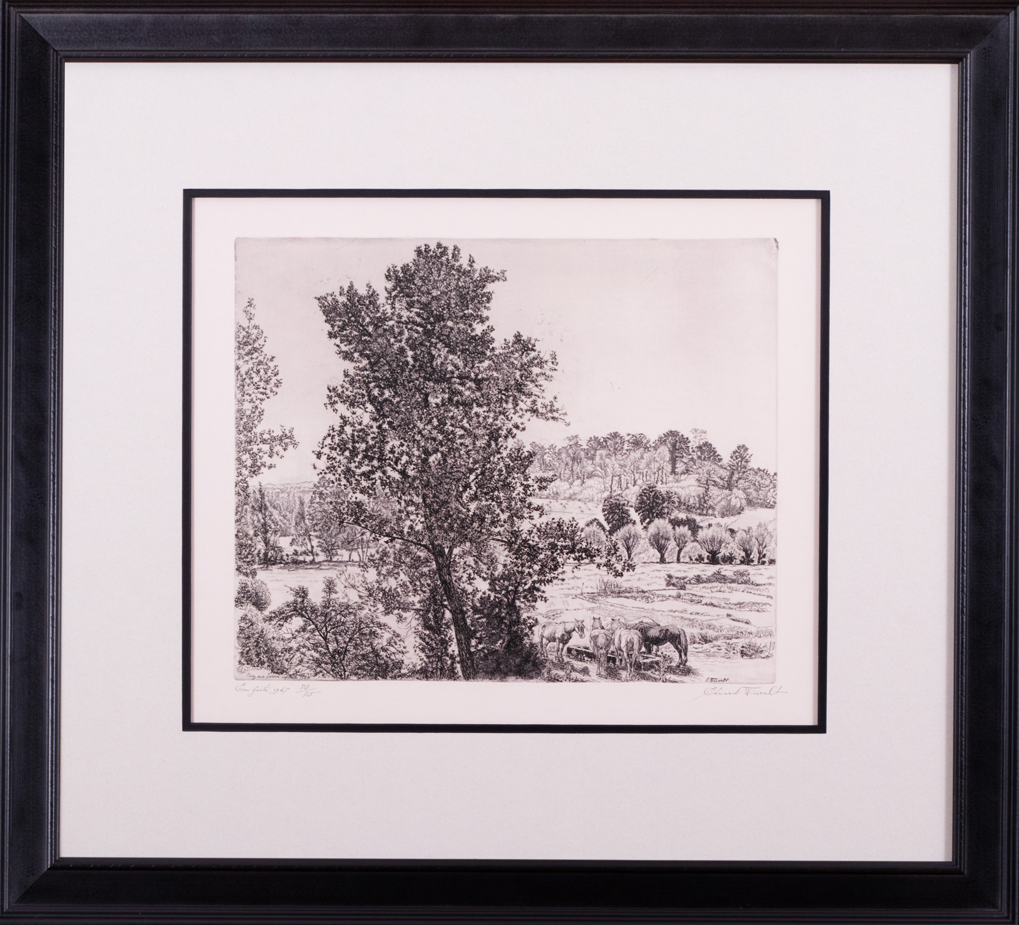 Maastik hobustega (Burgundia maastik)